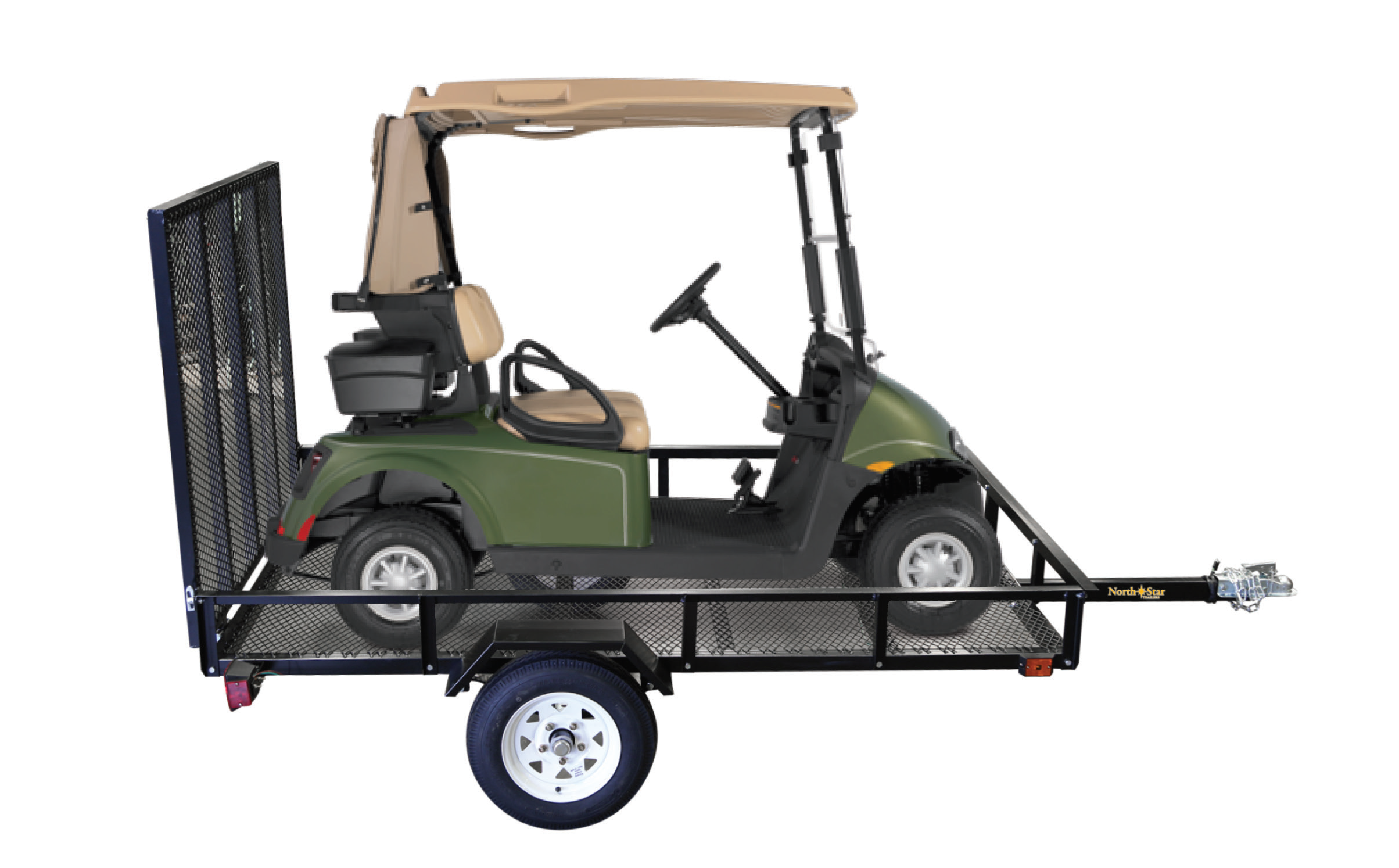 5ft x 8ft Allstar Utility Trailer with Rear Loading Ramp 1635lb load capacity NN58