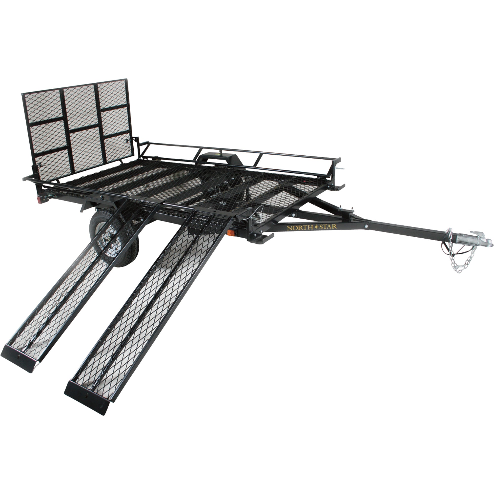 5ft. x 9ft Sportstar II Steel Mesh-floor Utility Trailer with Rear Gate/Ramp 1420-lb. Load Capacity NS2