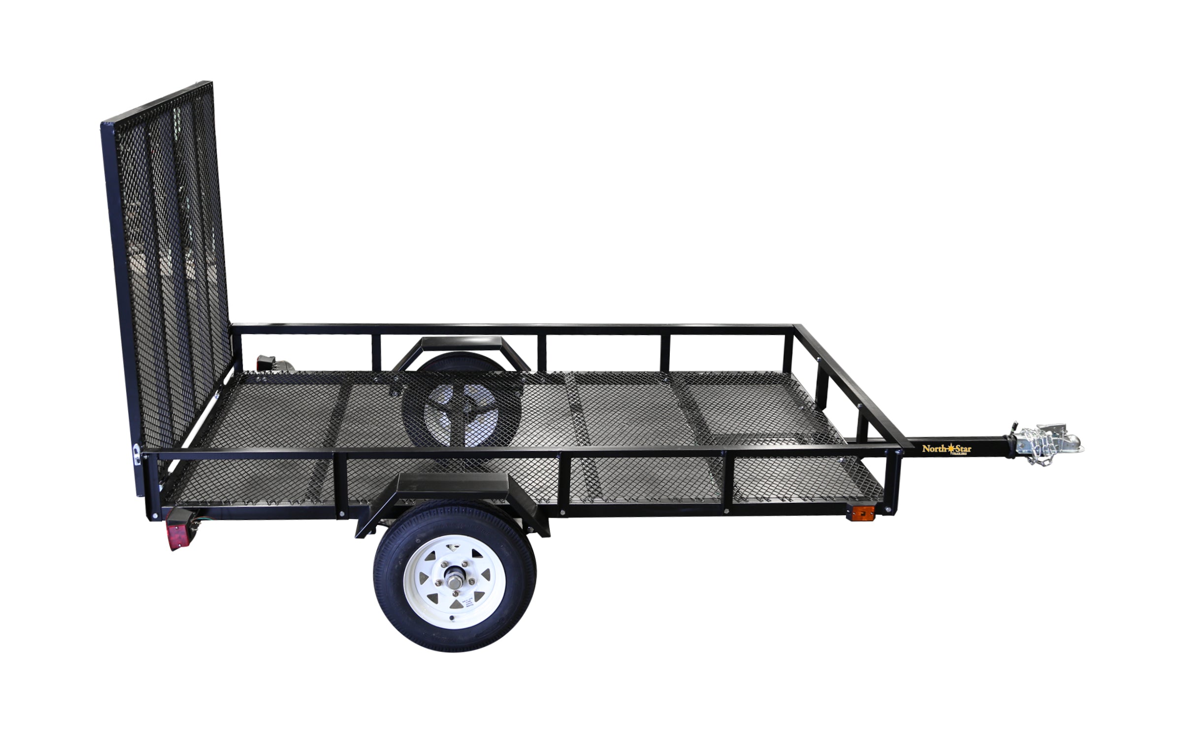 5ft x 8ft Allstar Utility Trailer with Rear Loading Ramp 1635lb load capacity NN58