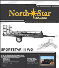 Load image into Gallery viewer, 5.5ft x 12.5ft Sportstar III Multi Use Trailer Kit Full Size Ramp 2330-lb load capacity NS3
