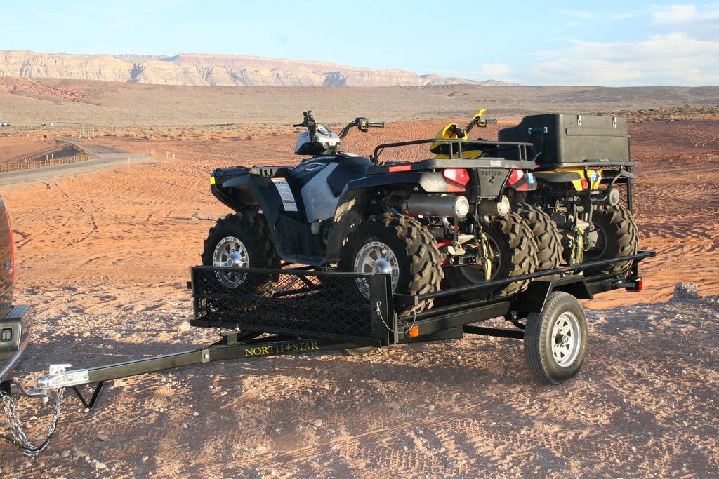 5ft. x 9ft Sportstar II Steel Mesh-floor Utility Trailer with Rear Gate/Ramp 1420-lb. Load Capacity NS2